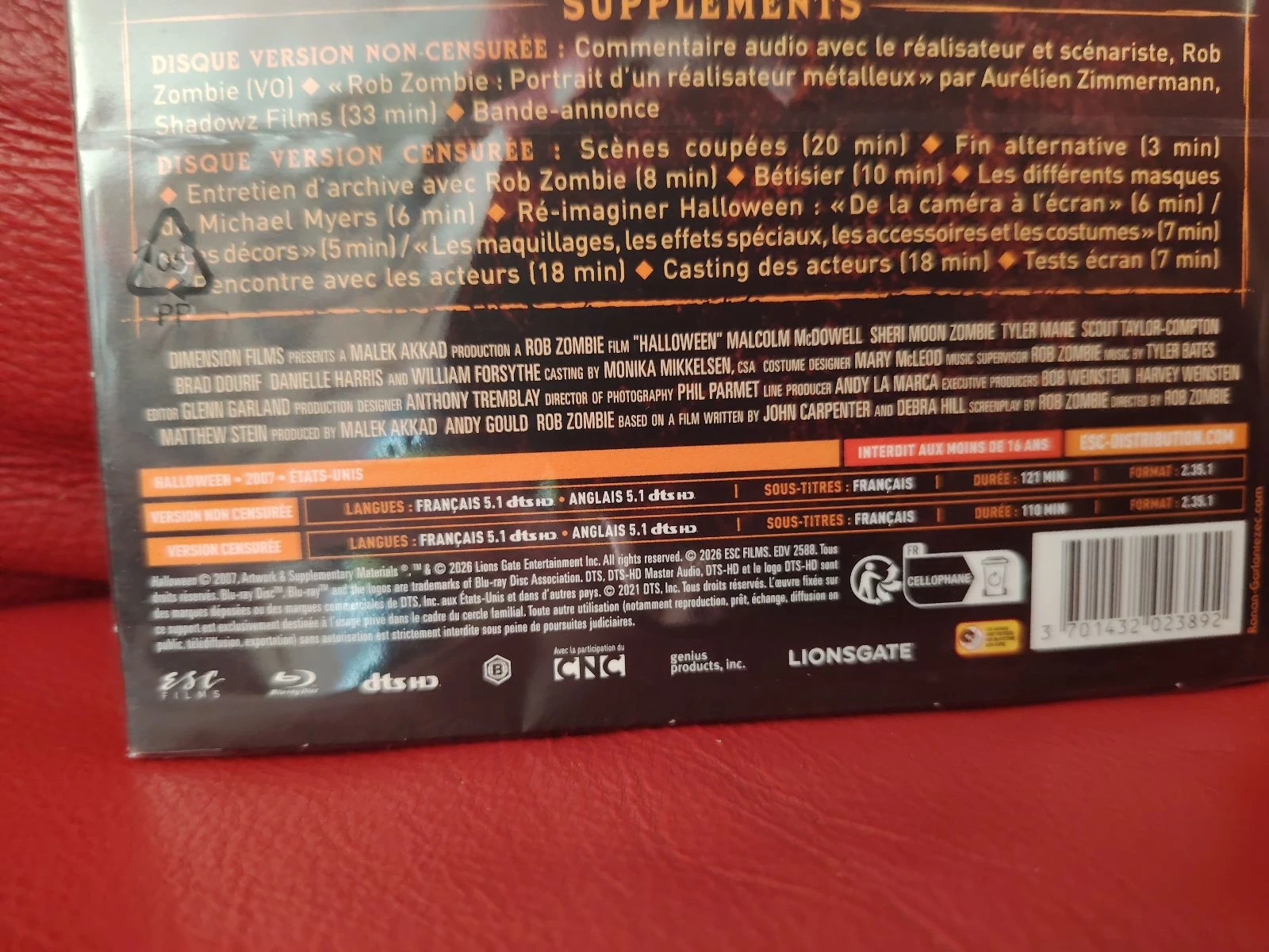 Halloween Rob Zombie Blu-ray – photo 3